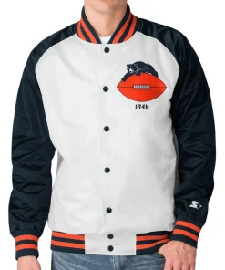Chicago Bears Clean Up Throwback Satin Jacket 12 chicago-bears-clean-up-satin-jacket