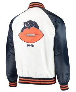 Chicago Bears Clean Up Throwback Satin Jacket 9 chicago-bears-clean-up-throwback-full-snap-jacket