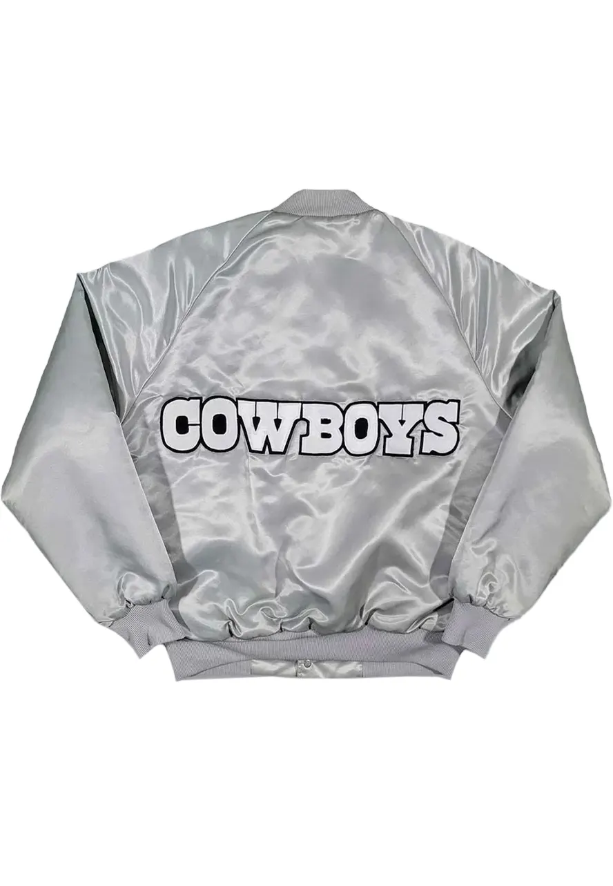 Dallas Cowboys 80’s Silver Bomber Jacket 2 dallas-cowboys-silver-bomber-jacket