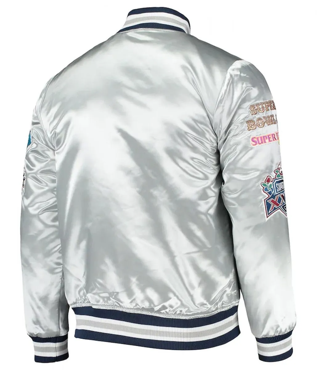 Dallas Cowboys Silver Varsity Jacket 2 dallas-cowboys-silver-jacket