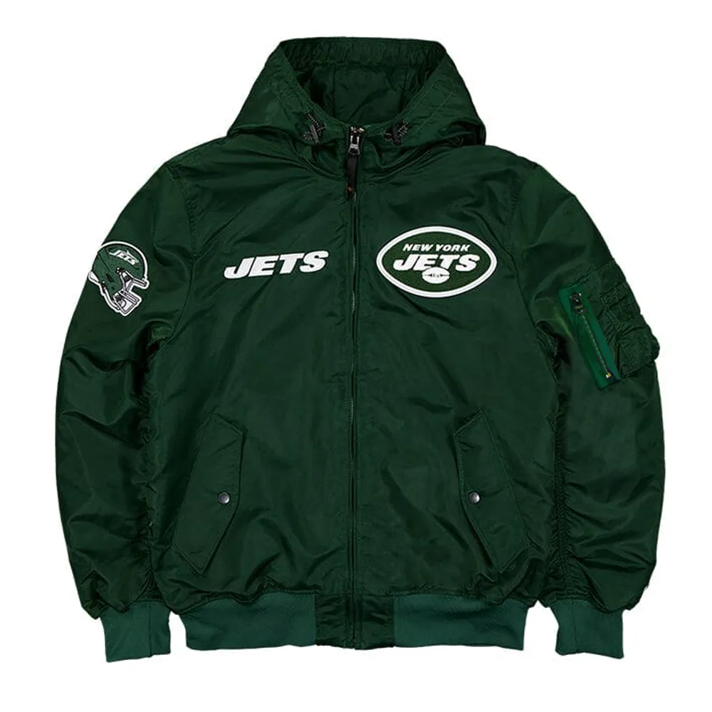 Historic NY Jets L-2B Hooded Bomber Jacket 1 historic-ny-jets-l-2b-hooded-bomber-jacket