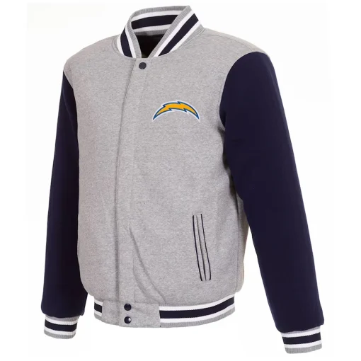 los-angeles-chargers-navy-blue-and-gray-varsity-jacket