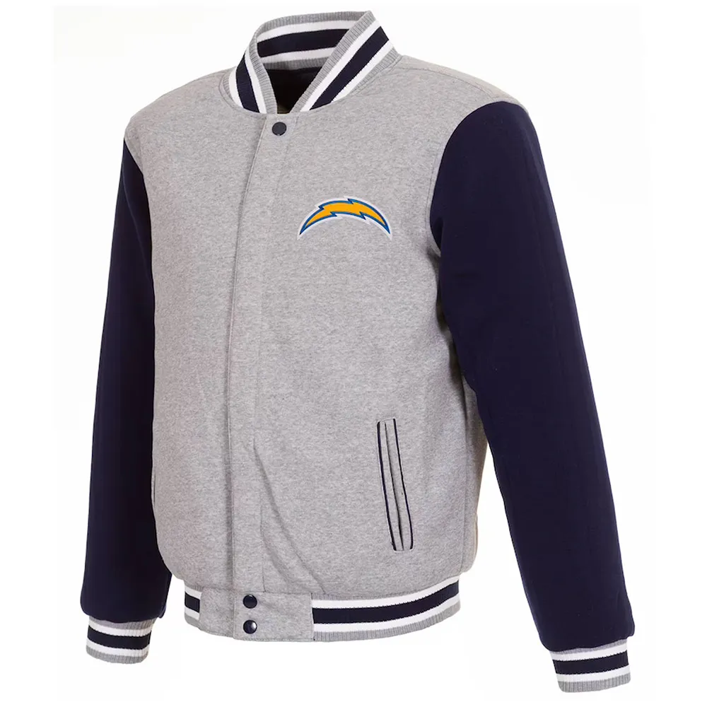 Los Angeles Chargers Navy Blue and Gray Varsity Jacket 1 los-angeles-chargers-navy-blue-and-gray-varsity-jacket