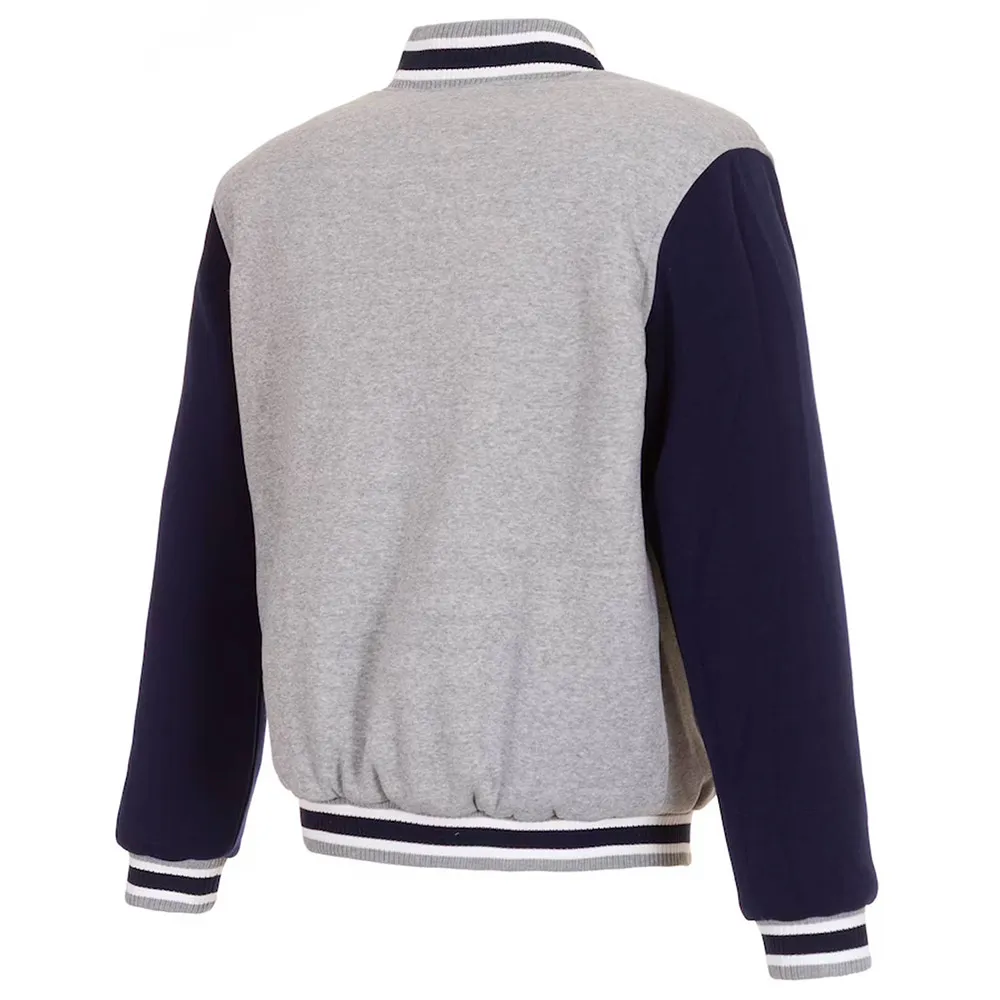 Los Angeles Chargers Navy Blue and Gray Varsity Jacket 2 los-angeles-chargers-varsity-jacket
