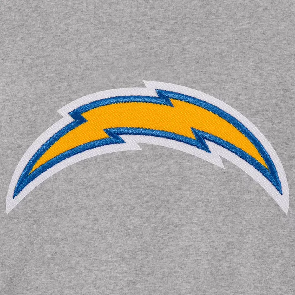 Los Angeles Chargers Navy Blue and Gray Varsity Jacket 4 los-angeles-chargers-wool-jacket
