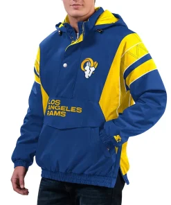 los-angeles-rams-half-zip-hoodie-jacket