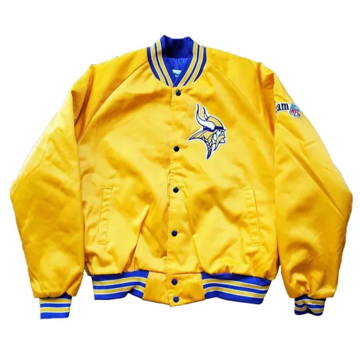 minnesota-vikings-90s-yellow-bomber-jacket