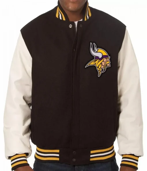 minnesota-white-and-black-vikings-varsity-jacket