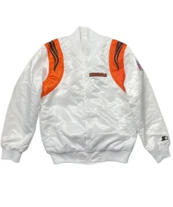 NFL Cincinnati Bengals Black and White Satin Jacket 8 nfl-cincinnati-bengals-white-satin-jacket