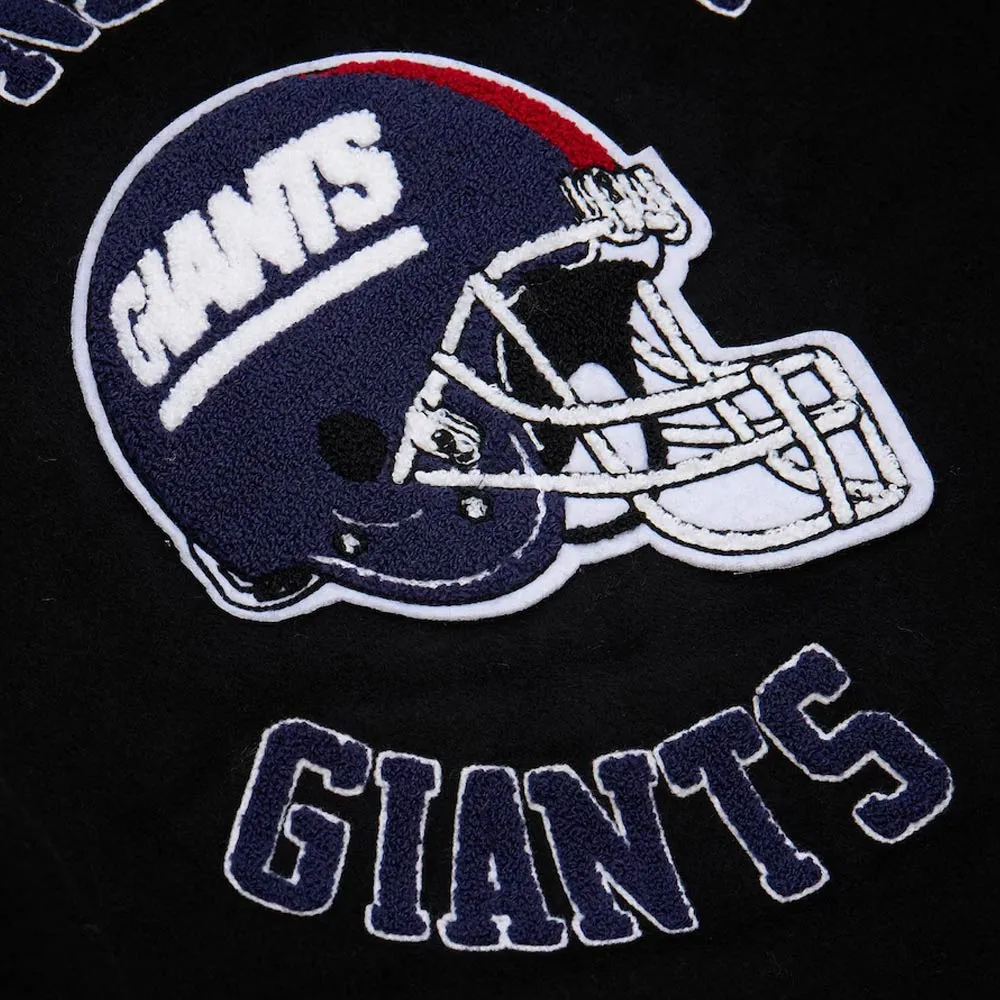 NY Giants Blackout Vintage Logo Jacket 5 ny-giants-jacket