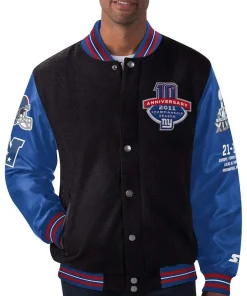 NY Giants Super Bowl XLVI Black and Blue Jacket 6 ny-giants-jacket