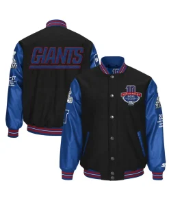 NY Giants Super Bowl XLVI Black and Blue Jacket 7 ny-giants-super-bowl-xlvi-jacket