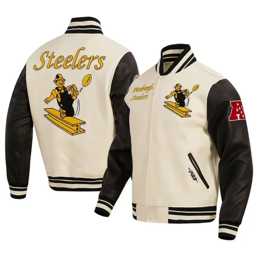 pittsburgh-steelers-cream-and-black-jacket