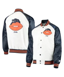 Chicago Bears Clean Up Throwback Satin Jacket 14 starter-chicago-bears-clean-up-throwback-varsity-satin-jacket