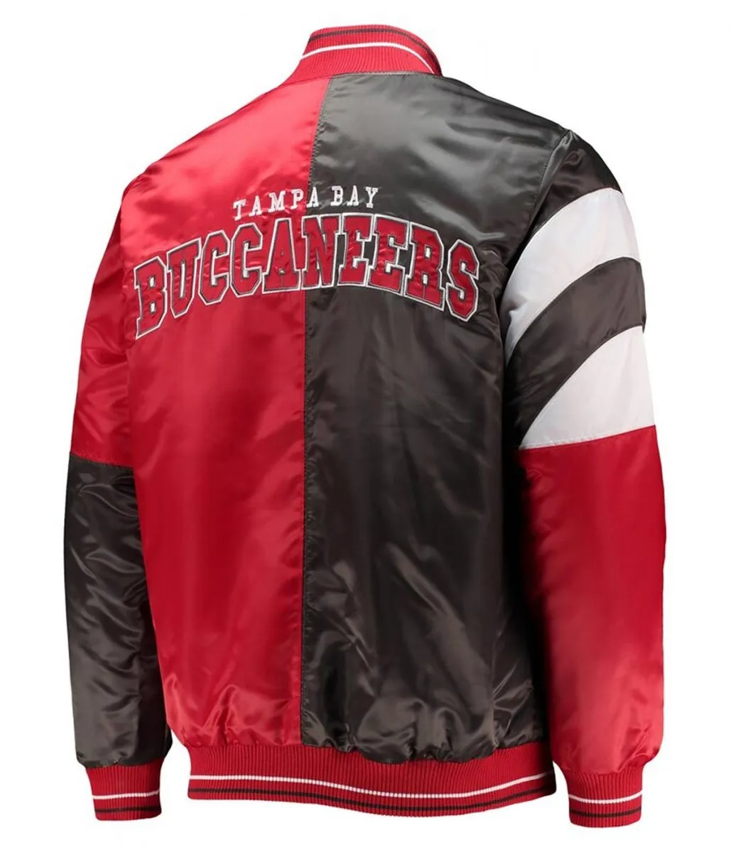 Tampa Bay Buccaneers Black and Red Satin Jacket 2 tampa-bay-buccaneers-black-and-red-jacket