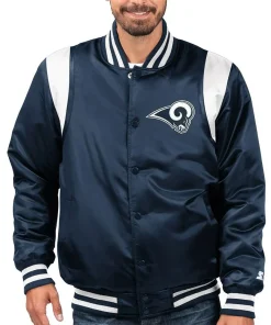 the-prime-los-angeles-rams-navy-satin-jacket