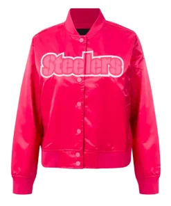 triple-pittsburgh-steelers-pink-satin-jacket