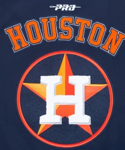 houston astros current game day navy full snap jacket
