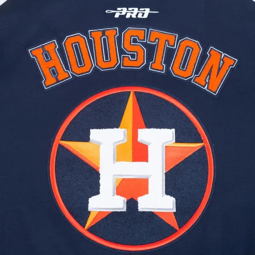 Houston Astros Current Logo Game Day Navy Bomber Jacket - Image 5