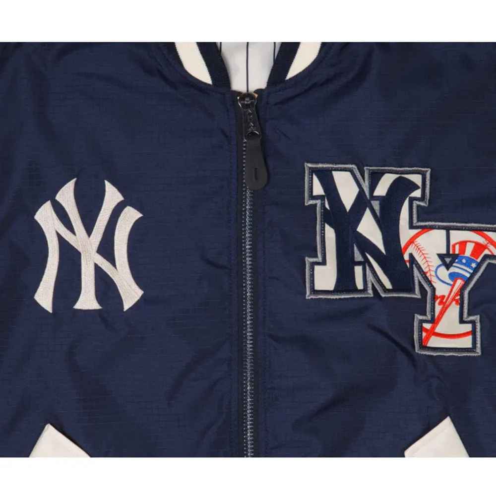 New Era New York Yankees Satin Bomber Jacket 4 new-era-new-york-yankees-bomber-jacket